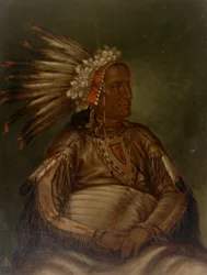 O-mata-ah-luta Rode Pluim, ca. 1887