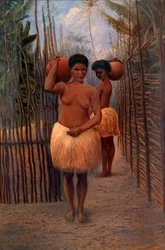 Papoea-vrouwen, ca. 1890-1899