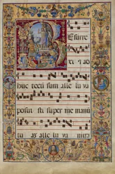 Het Graduale. Initiaal R: De Opstanding, c.1500