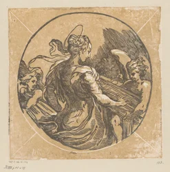 Heilige Cecilia musicerend