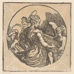 Heilige Cecilia musicerend