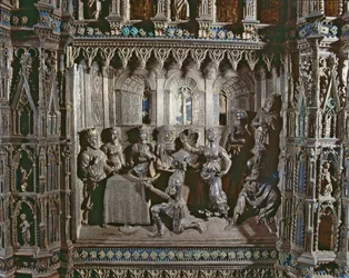 Feest van Herodes, met de Dans van Salome, Altaar van Argento