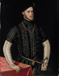 Portret van Filips II 1527-1598, koning van Spanje en Portugal, c. 1550