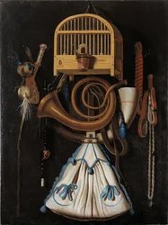 Jachtuitrusting, Stilleven, 1661