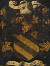 Gekroond wapenschild [achterzijde]