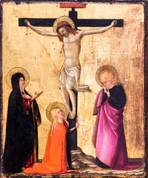 De Kruisiging met de Maagd Maria, Johannes en Maria Magdalena