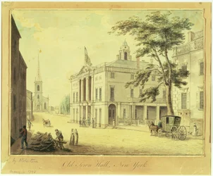 Het Oude Stadhuis (Federal Hall) New York City, 1798