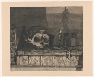 Stilleven met schedel