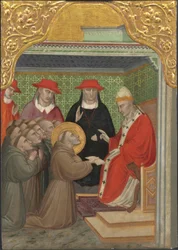 Sint Franciscus voor de paus
