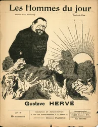 Omslag van Les Hommes du jour, nummer 2, Satirique in N & B