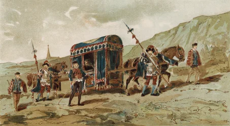 Paardendraagstoel, Spaanse Nederlanden, 16e Eeuw