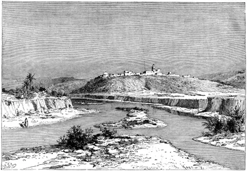 De Mejerda bij Slugia, boven Mejez-el-Bad, ca. 1890