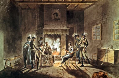 Samenzwering van Cadoudal, begin 19e eeuw (gouache)