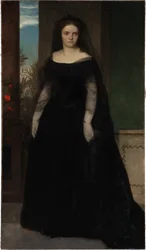 Portret van de actrice Fanny Janauschek