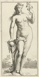 Personificatie van schoonheid Schoonheid Een-en-veertigh stuks, verscheydene Sinnebeelden (serietitel)