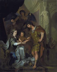 De bruiloft van Alexander en Roxana (?)