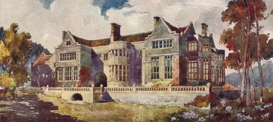 Maesycrugiau Manor, Carmarthenshire, ca. 1900
