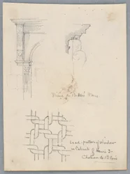 Architectonische details van het huis van Diane de Poitiers