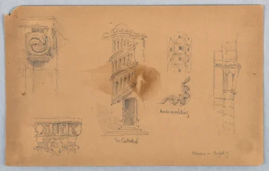 Architectonische Details in Nevers