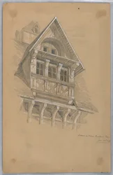 Dakkapel op Maison des Quatrans, Caen