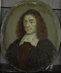 Portret van Alexander Morus, professor in Amsterdam