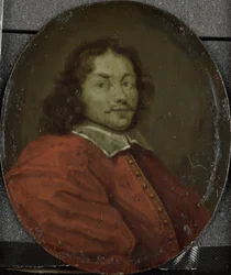 Portret van Matthijs Gansneb, genaamd Tengnagel, dichter in Amsterdam