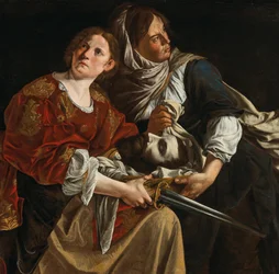Judith met het hoofd van Holofernes en een dienaar