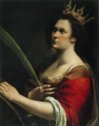 Zelfportret als Sint-Catharina van Alexandrië, ca. 1618