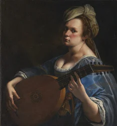 Zelfportret als luitspeler
