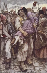 De Rode Pimpernel te Hulp, illustratie voor 