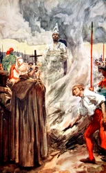 De verbranding van John Huss, 6 juli 1415, 1913