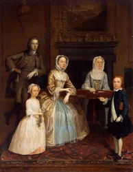 De heer en mevrouw Richard Bull en familie, 1730-80