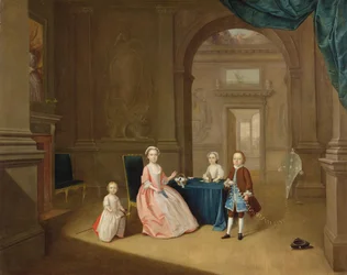 Portret van een Groep Kinderen, c.1743