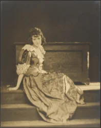 [Vrouw in boerenkleding].