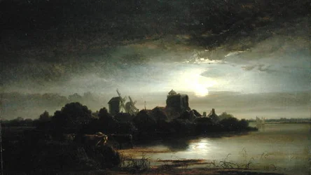 Een Dorp bij Maanlicht