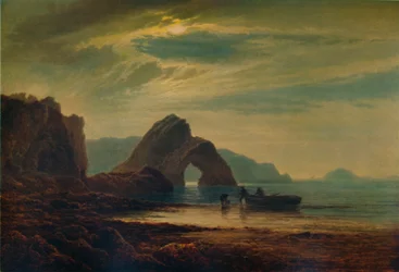 Gilters Point, Tenby, bij Maanlicht