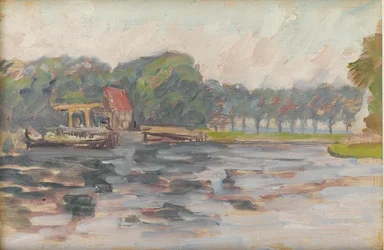Uitzicht op het meer, ca. 1910