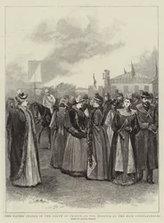 Het Rennenseizoen in Zuid-Frankrijk, in de Paddock bij de Nice Steeplechases