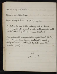 Pagina uit een notitieboek voor The White Company, The Newberry Library Vault Folio Case MS 5116 no. 2