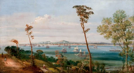 Dundee vanuit het Oosten van Craighead, East Newport