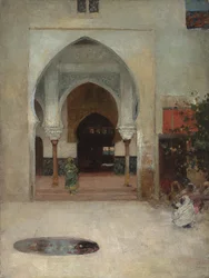 Studie voor "Aan de deur van het serail", ca. 1890