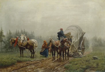 De gebroken vrachtwagen, 1862