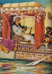 Cleopatra - De slang van de oude Nijl in de koninklijke galei, c1925