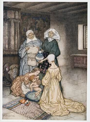 Had ik niet vier of vijf vrouwen die me ooit verzorgden? illustratie uit William Shakespeares De Storm, uitgegeven 1926