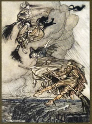 Hé! De schoorsteen in, meid! Hé, na jou!, uit The Ingoldsby Legends, pub. 1907