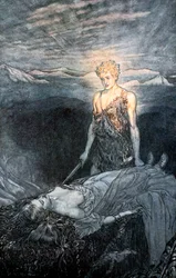Illustratie uit Siegfried en de Schemering van de Goden, 1924