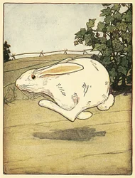 Peter stopte nooit met rennen, uit The Tale of Peter Rabbit, uitgegeven 1916