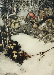 Ze dronken hun drank in diepe stilte, 1905