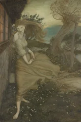 Undine bij het raam