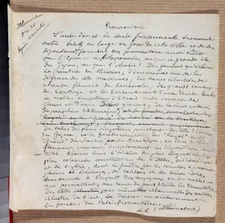 Manuscript van het gedicht 
